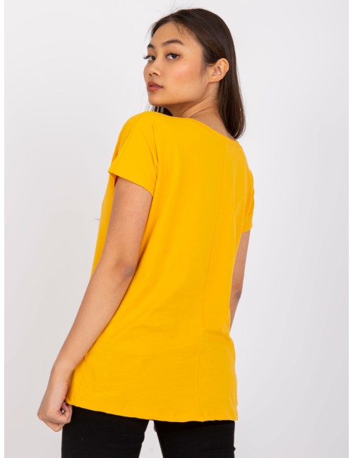 Bawełniany t-shirt V-neck