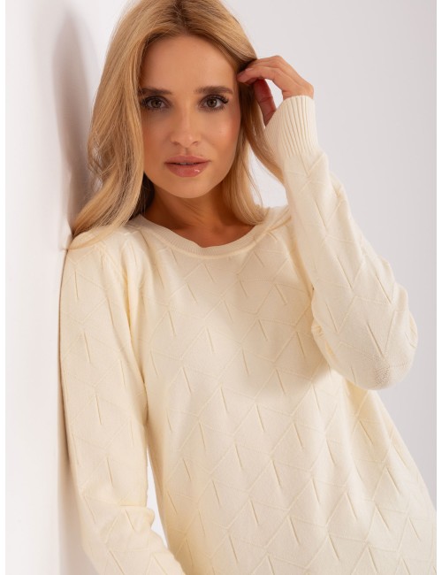 Sweter klasyczny z okrągłym dekoltem
