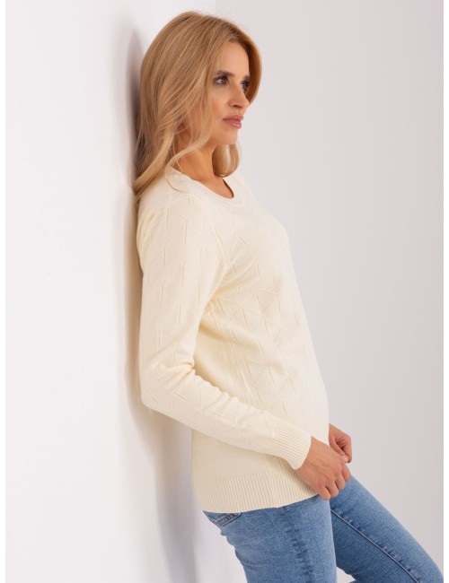Sweter klasyczny z okrągłym dekoltem