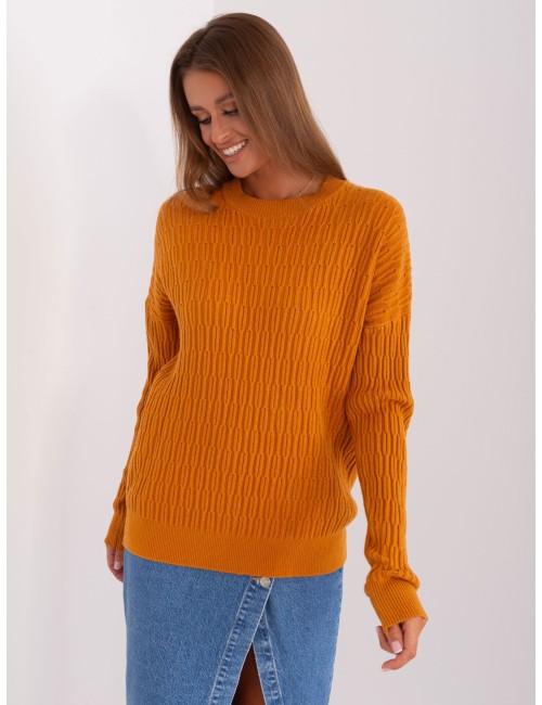 Sweter klasyczny z okrągłym dekoltem