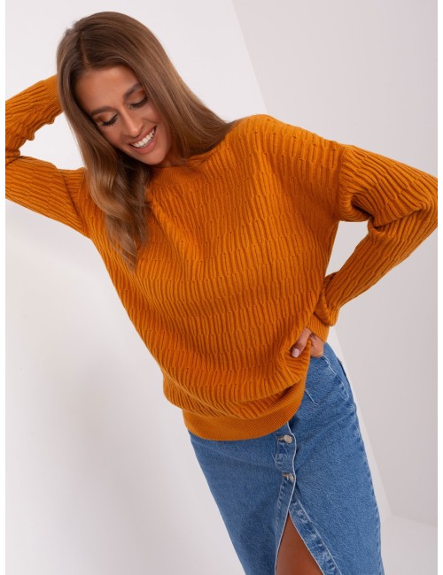 Sweter klasyczny z okrągłym dekoltem
