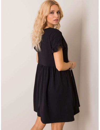 RUE PARIS Beżowa sukienka oversize