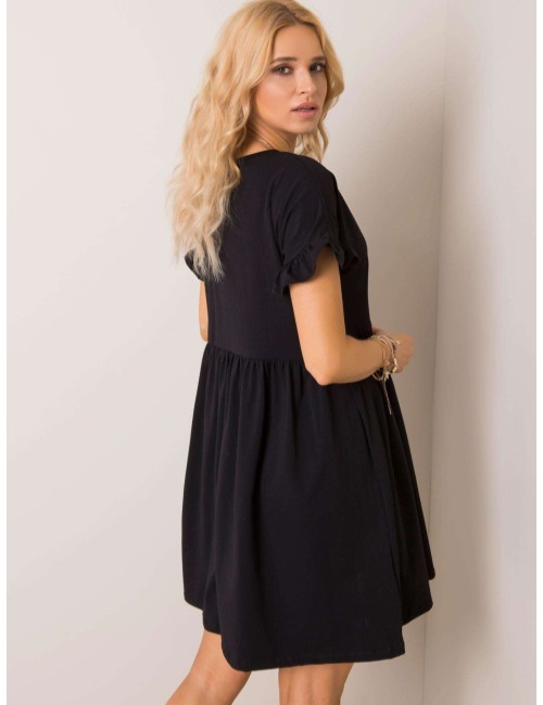 RUE PARIS Beżowa sukienka oversize