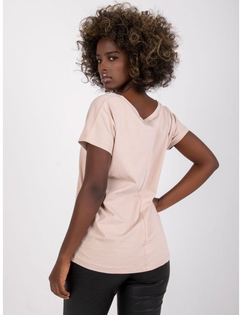 Bawełniany t-shirt V-neck