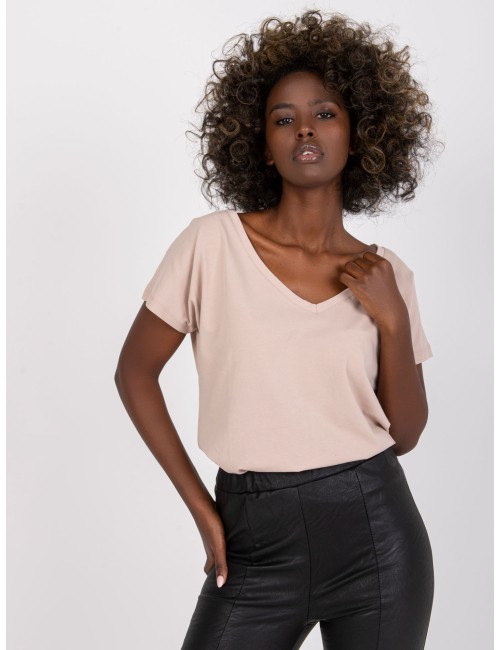 Bawełniany t-shirt V-neck