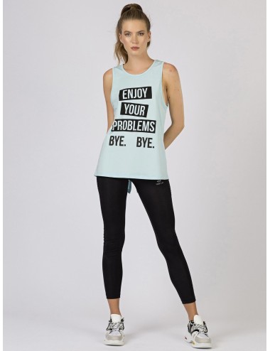 Sportowy jasnoniebieski top TOMMY LIFE