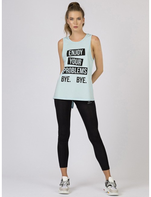 Sportowy jasnoniebieski top TOMMY LIFE