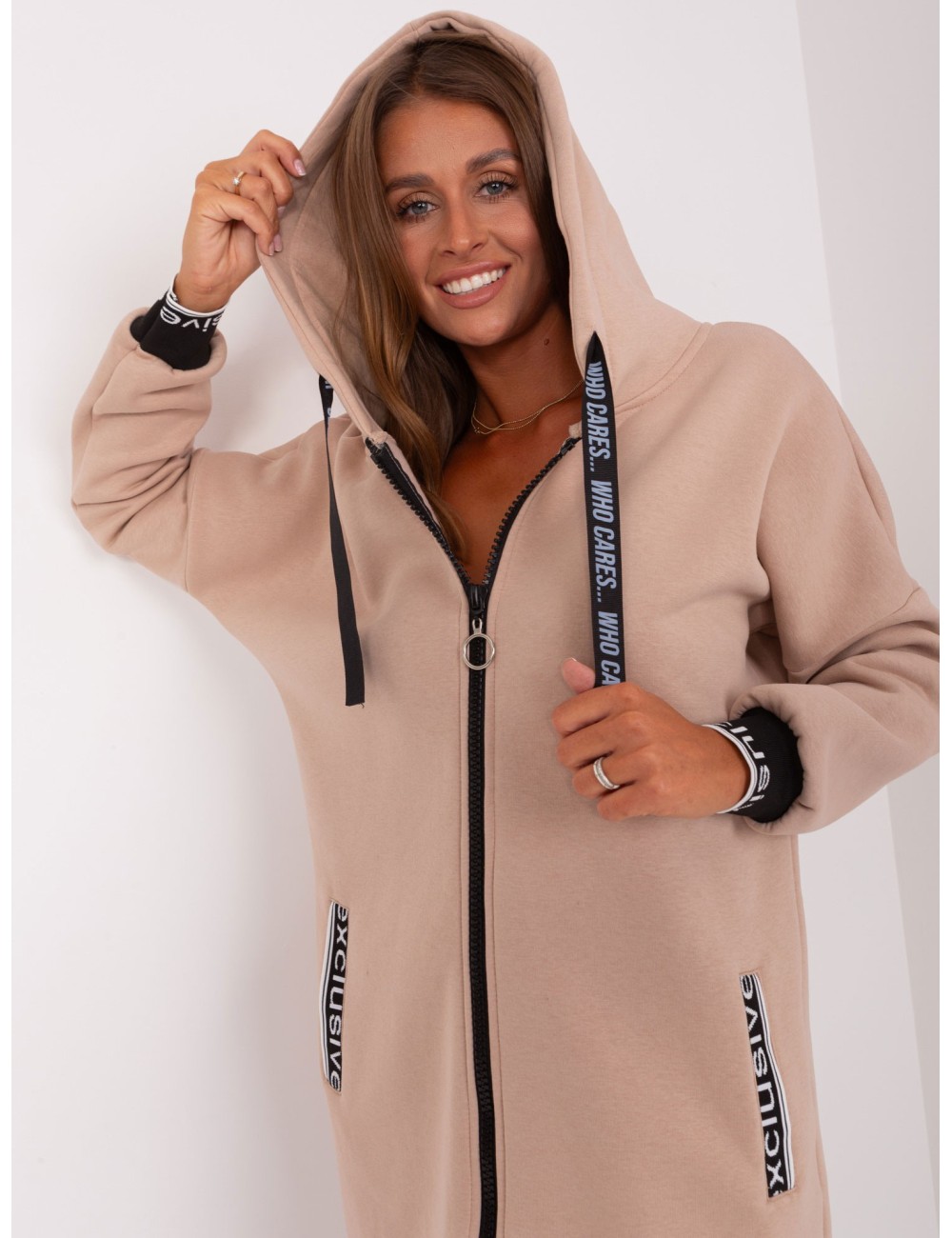 Dresowa bluza damska z ociepleniem