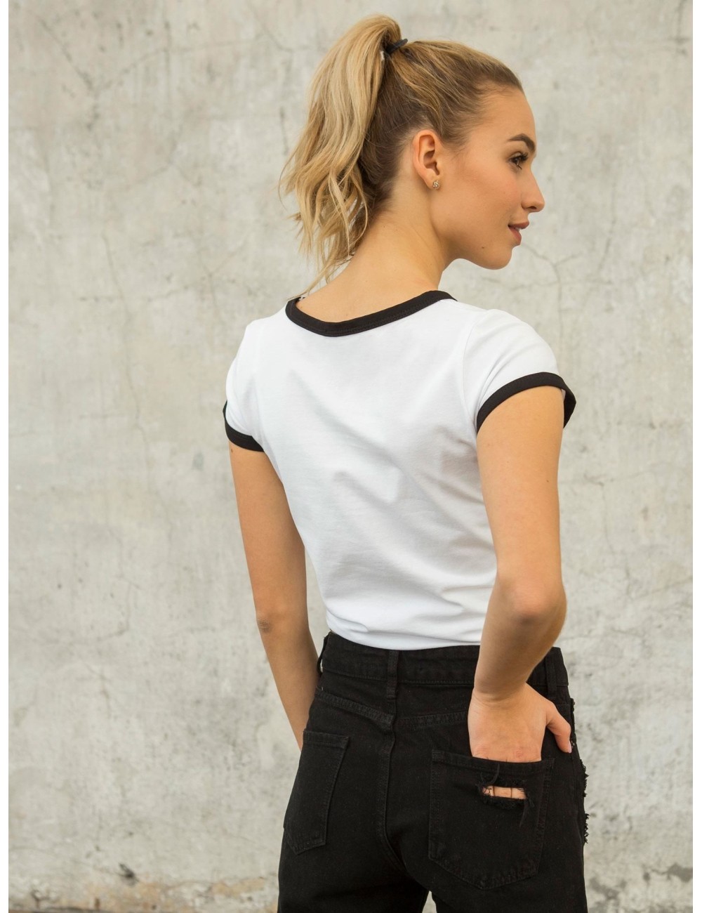 Bawełniany damski t-shirt FOR FITNESS