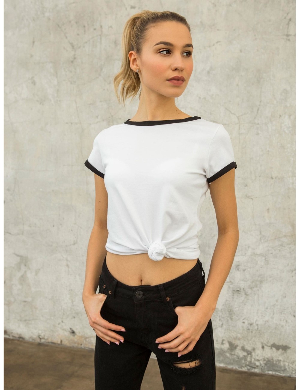 Bawełniany damski t-shirt FOR FITNESS