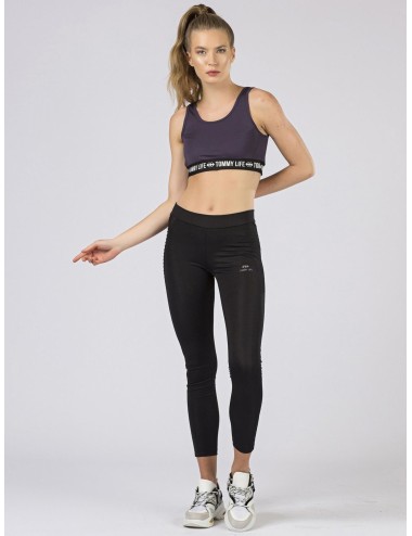 Damski top sportowy TOMMY LIFE brudnoróżowy