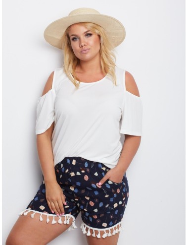 Szorty plus size we wzory
