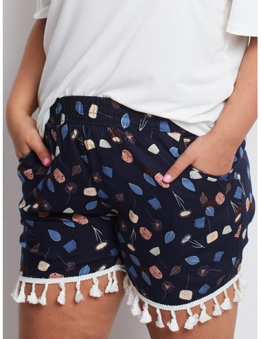 Szorty plus size we wzory