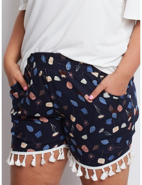 Szorty plus size we wzory