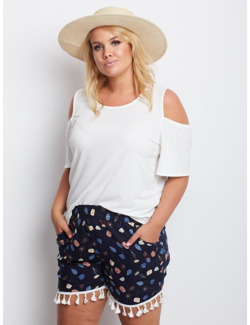 Szorty plus size we wzory