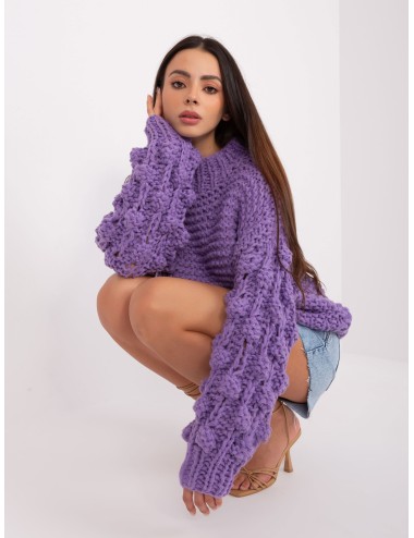 Sweter oversize z grubym splotem