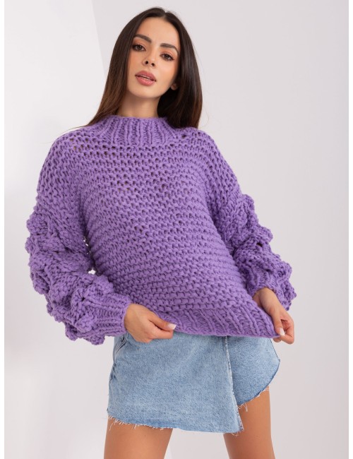 Sweter oversize z grubym splotem