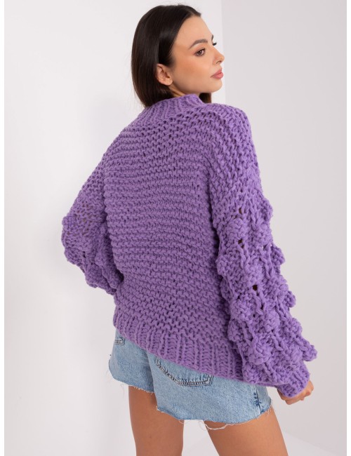 Sweter oversize z grubym splotem