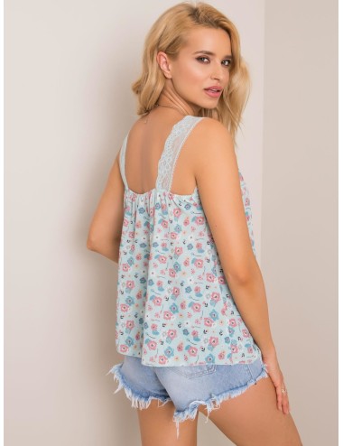 SUBLEVEL Brudnoróżowy top w kwiaty