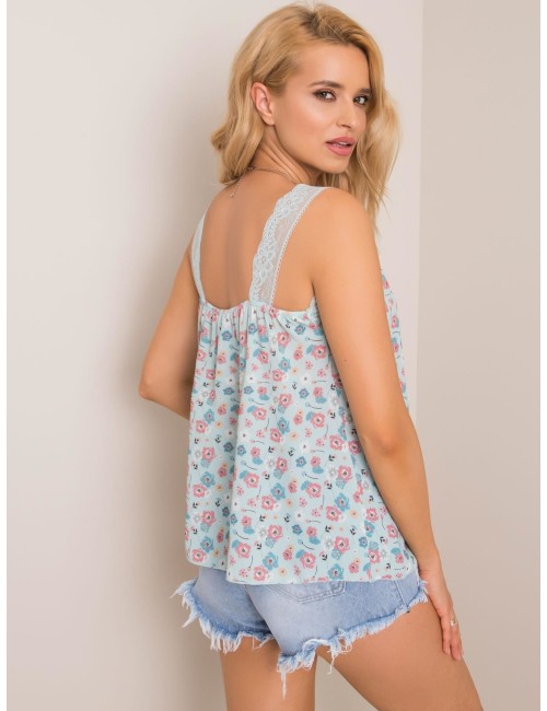 SUBLEVEL Brudnoróżowy top w kwiaty