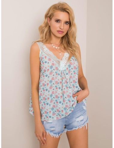 SUBLEVEL Brudnoróżowy top w kwiaty