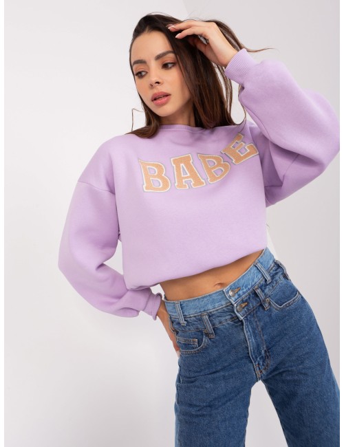 Bluza bez kaptura z napisem