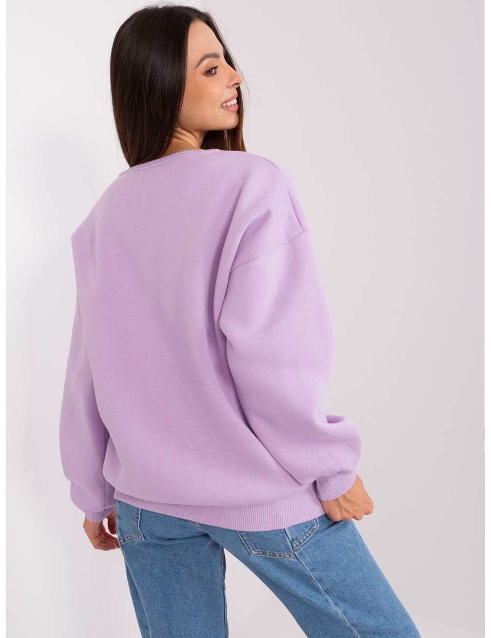 Bluza bez kaptura z napisem