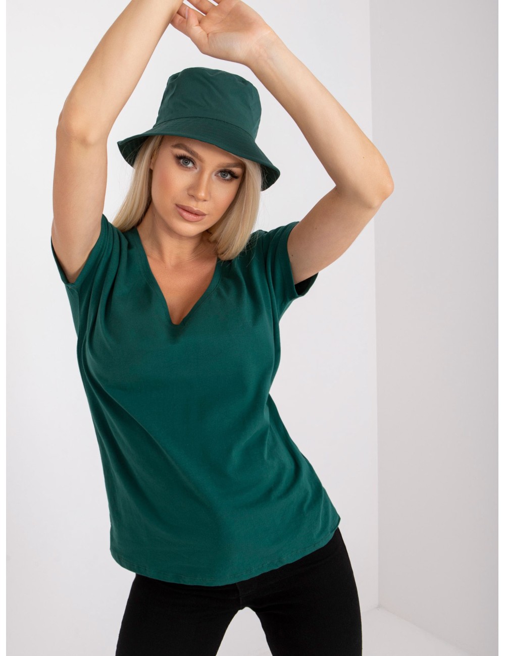 T-shirt-RV-TS-4832.35P-ciemny zielony