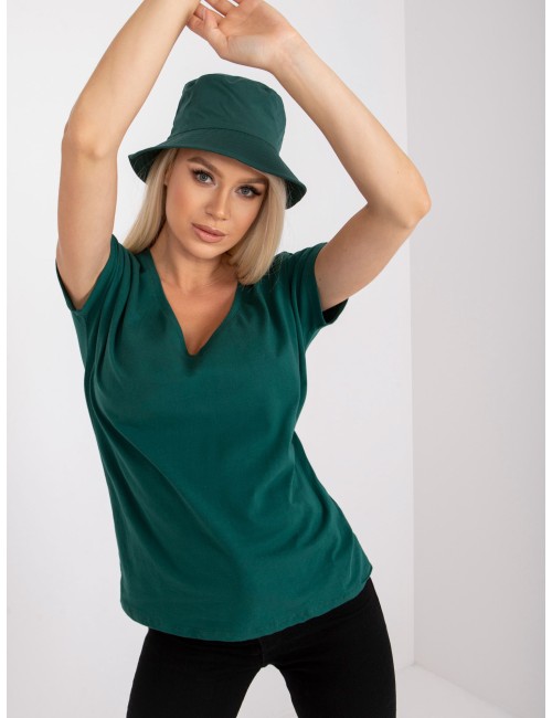 T-shirt-RV-TS-4832.35P-ciemny zielony