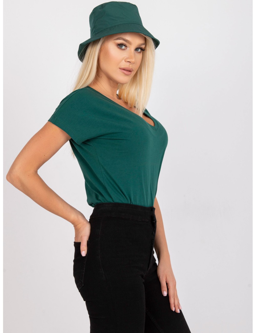 T-shirt-RV-TS-4832.35P-ciemny zielony