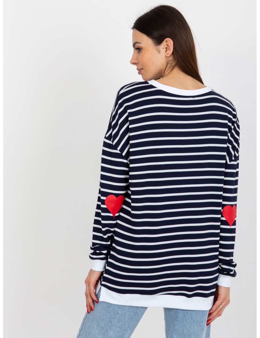 Bluza w paski z rozcięciami RUE PARIS
