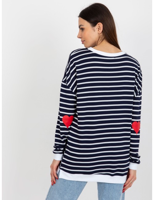 Bluza w paski z rozcięciami RUE PARIS