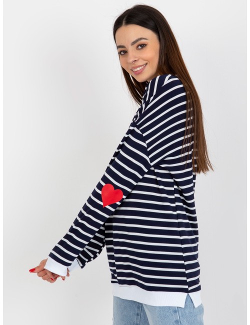Bluza w paski z rozcięciami RUE PARIS