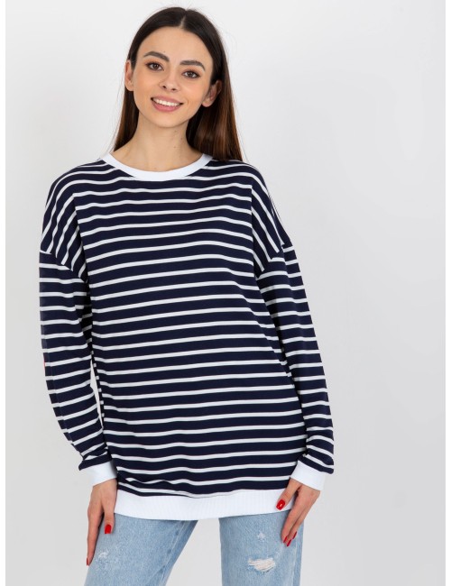 Bluza w paski z rozcięciami RUE PARIS