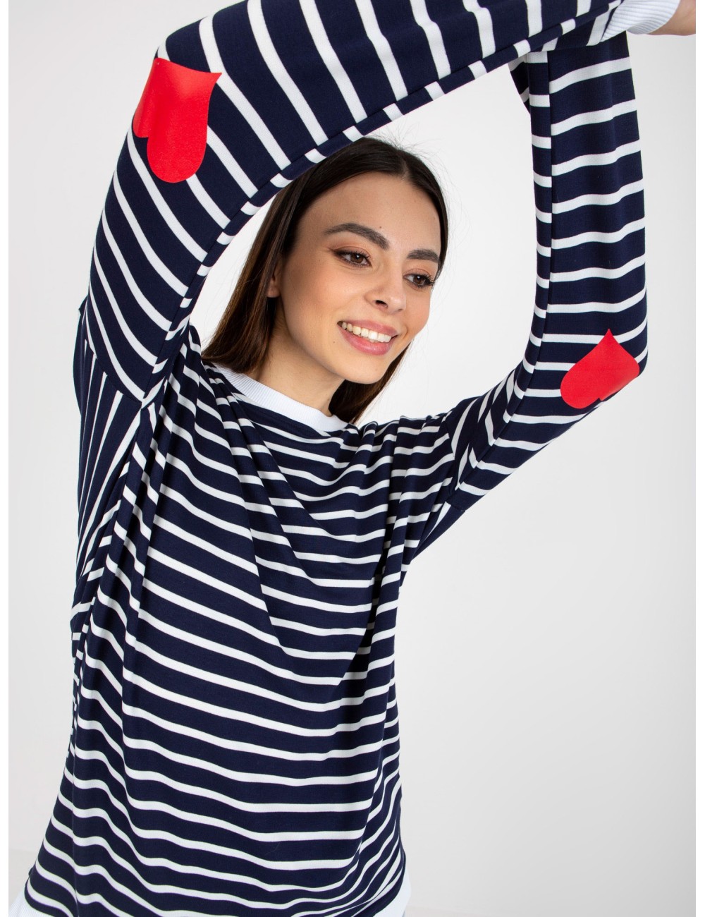 Bluza w paski z rozcięciami RUE PARIS