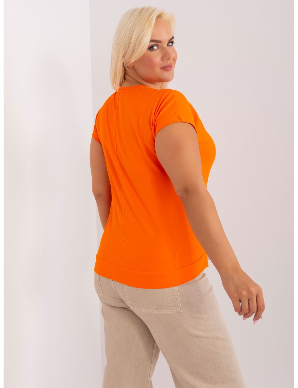 Bluzka plus size z bawełny