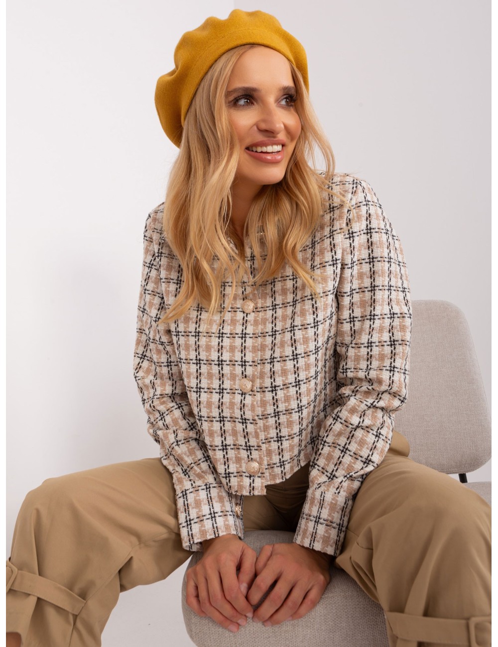 Beret zimowy damski