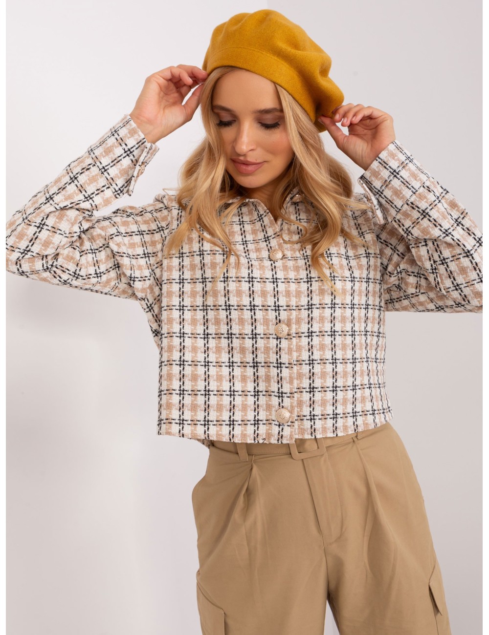 Beret zimowy damski