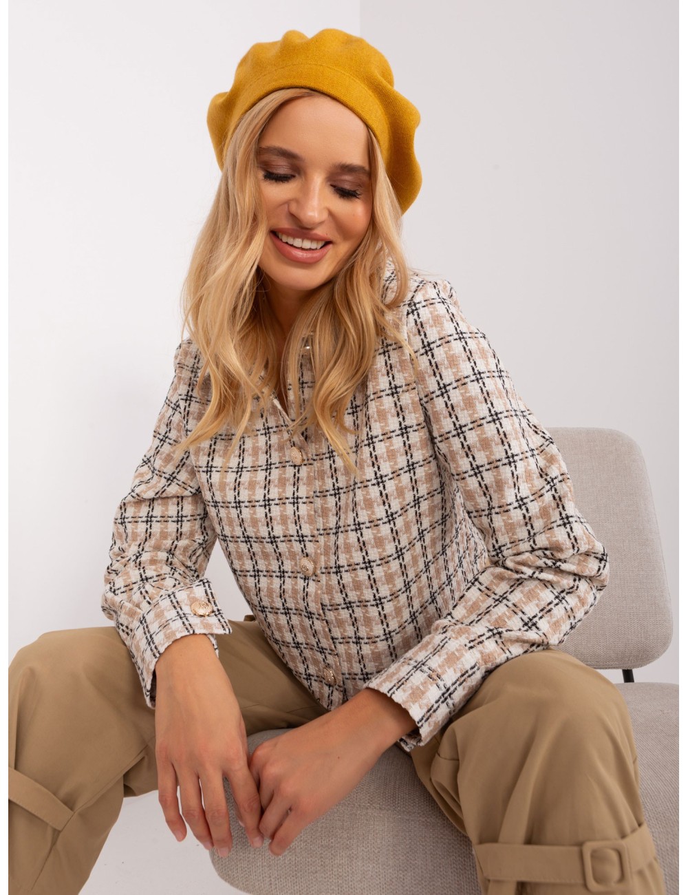 Beret zimowy damski