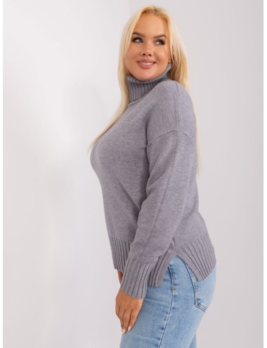 Damski sweter plus size z wiskozą