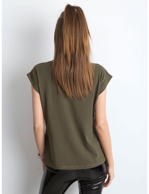 Gładki t-shirt damski