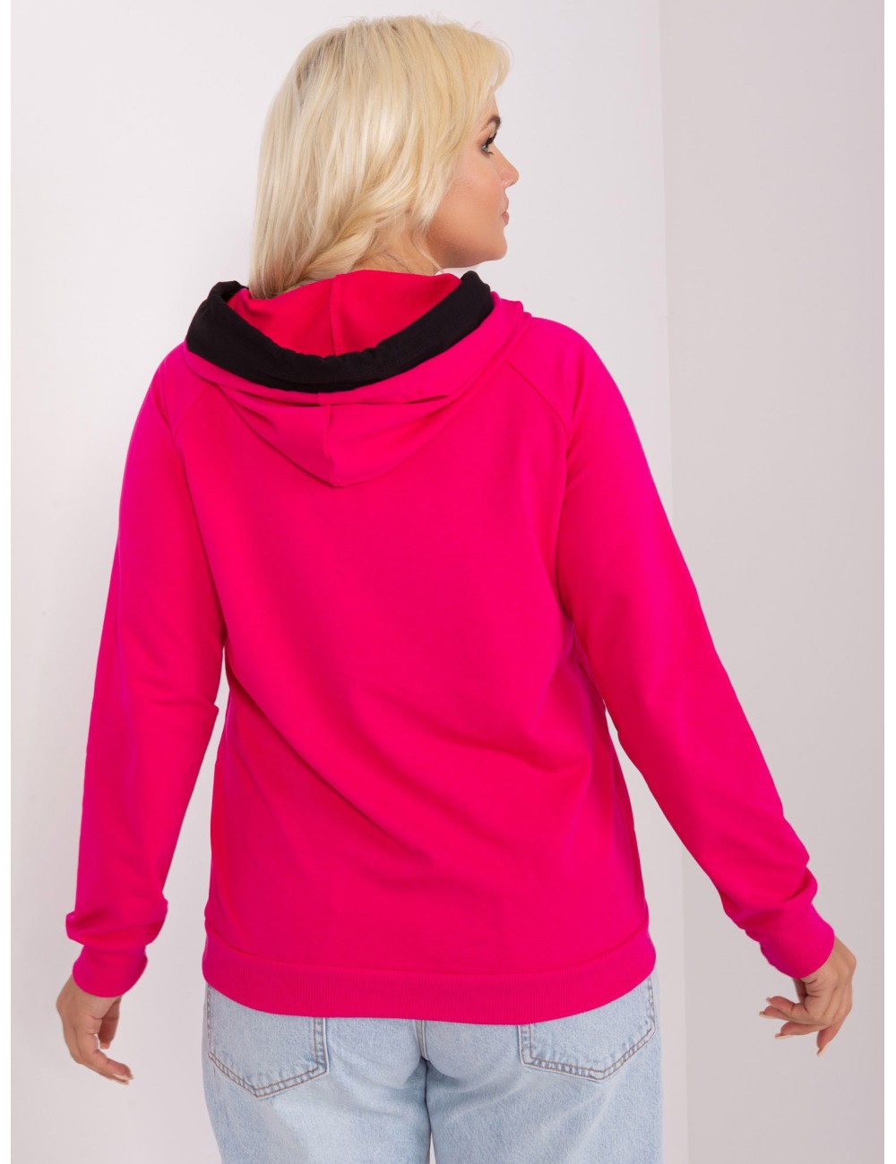 Bluza plus size basic z kieszenią
