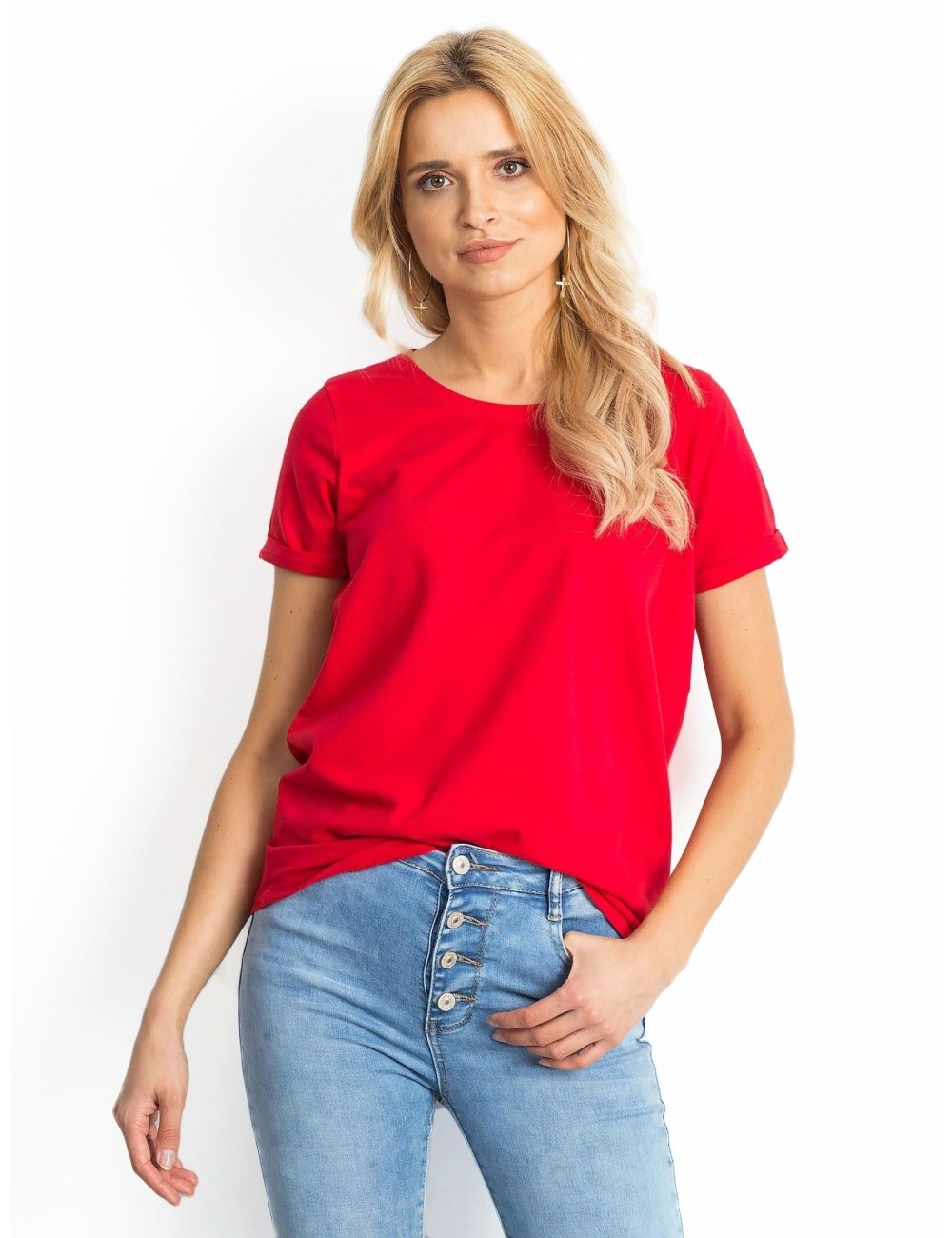 Bawełniany t-shirt damski basic