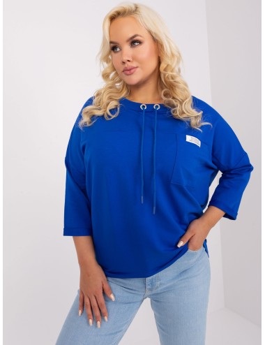 Bluzka plus size z troczkami