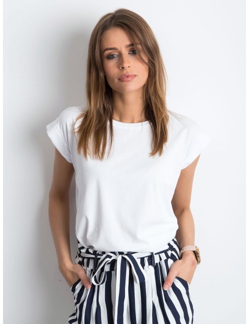 Gładki t-shirt damski
