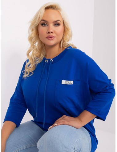 Bluzka plus size z troczkami