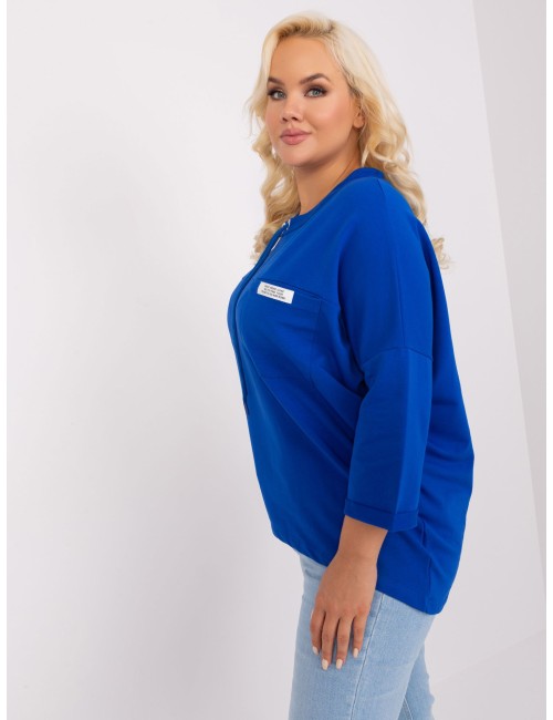 Bluzka plus size z troczkami