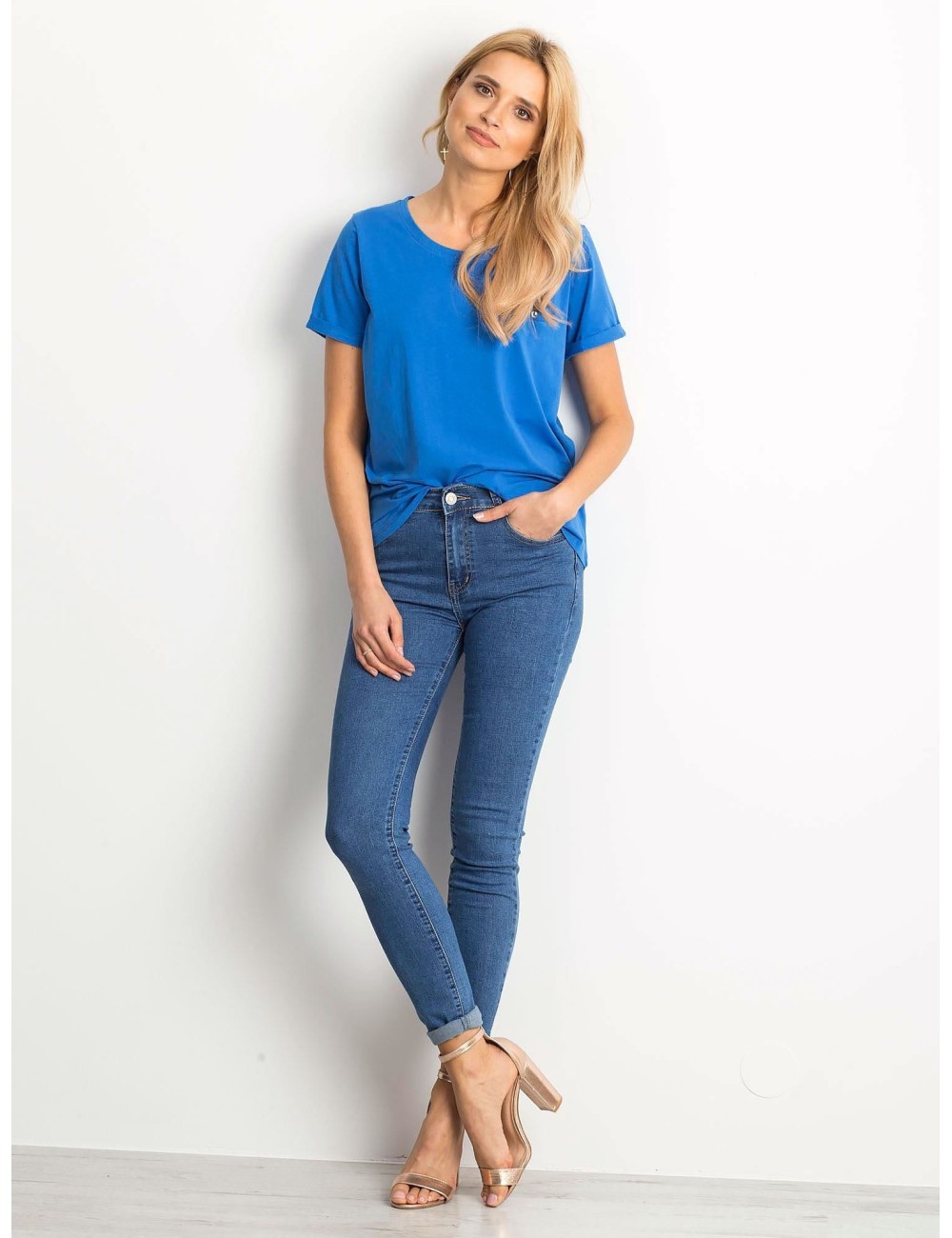 Bawełniany t-shirt damski basic