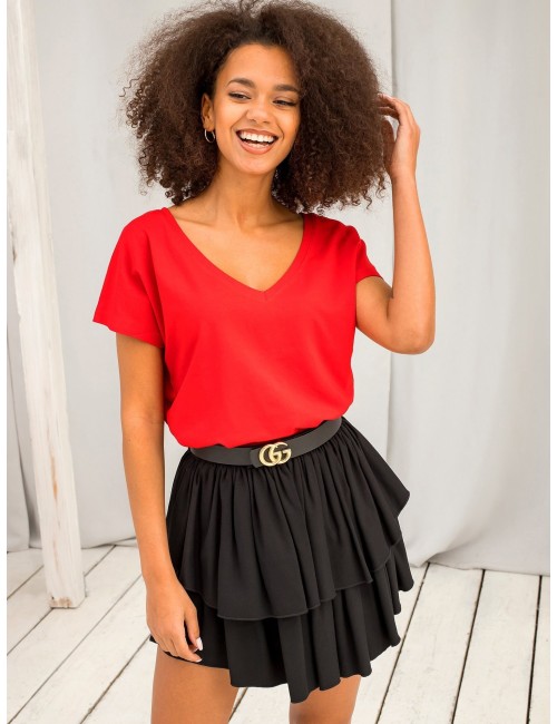 Bawełniany t-shirt V-neck