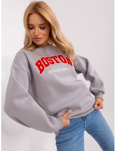 Dresowa bluza bez kaptura o kroju oversize